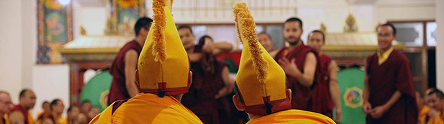 Monks during debate