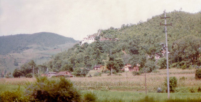 Asura Cave retreat center in the very early days