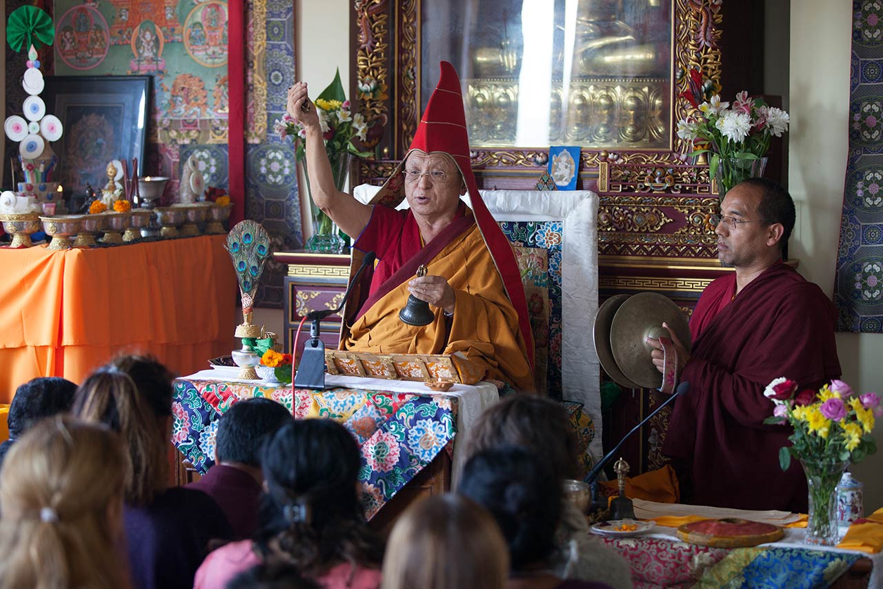 Tara's Triple Excellence retreat in Pharping - Monks & Nuns